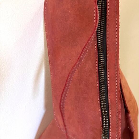 Dingo Leather Orange/brown Tote Purse Bag EUC - Picture 7 of 8